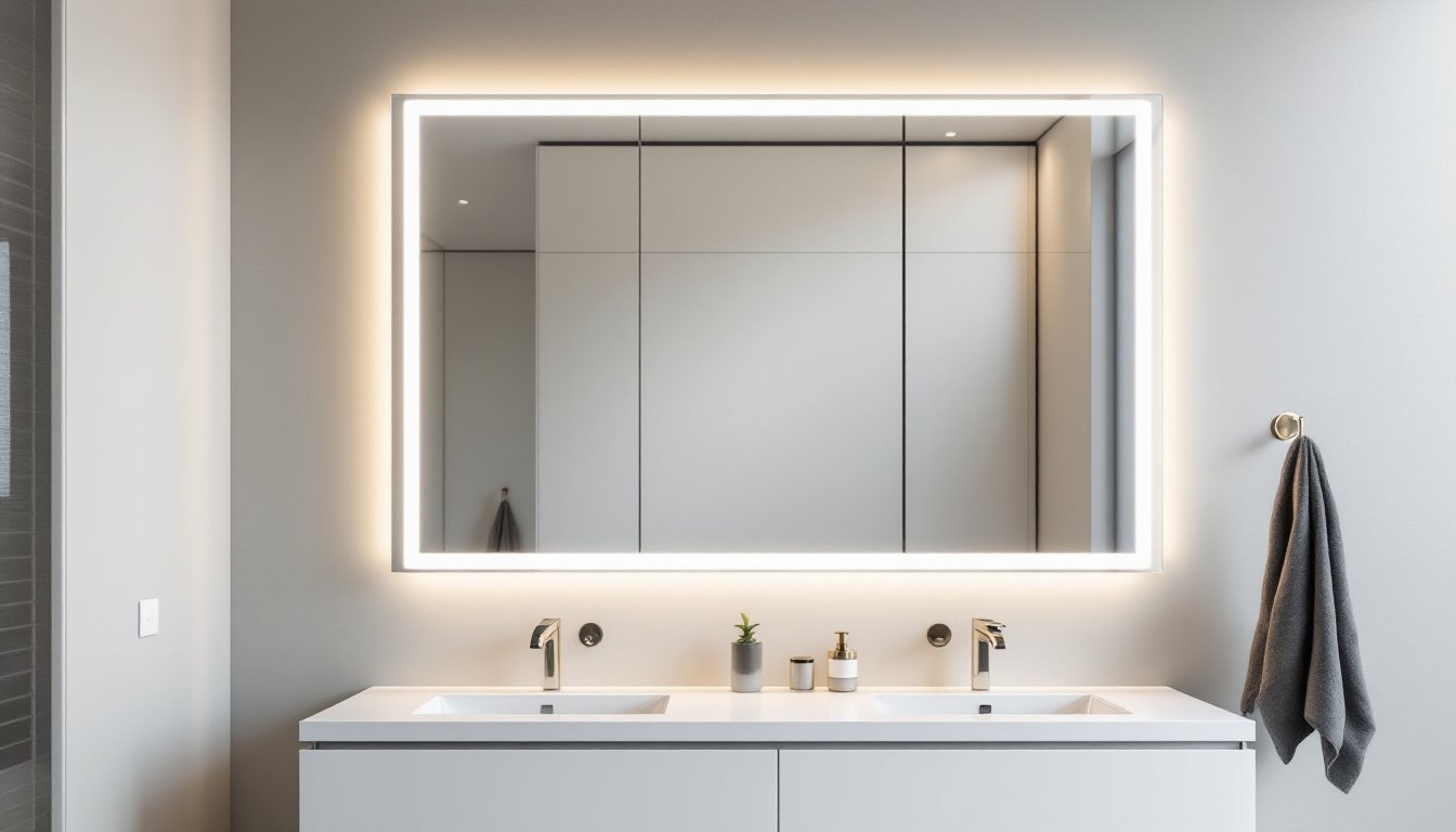 bathroom mirror with lights