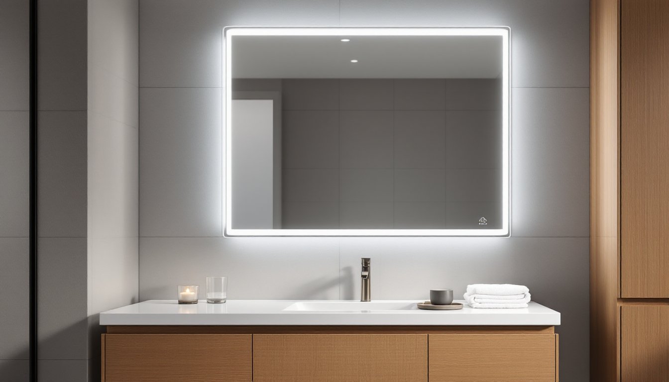 led light mirror vanity