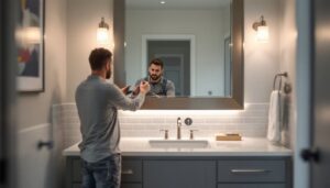 vanity lamps bathroom