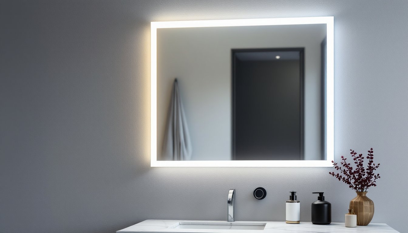 bathroom mirror led