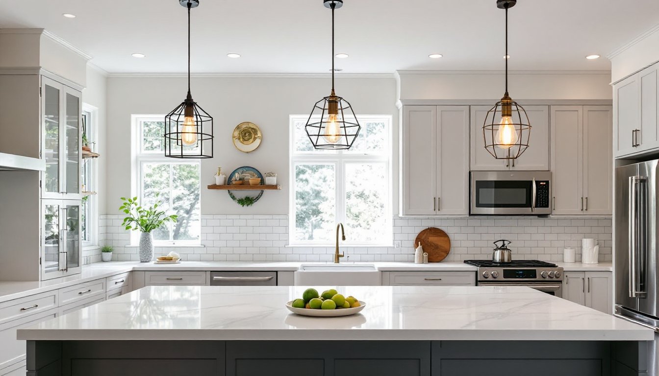pendant lighting for kitchen island