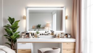 makeup vanity with lights